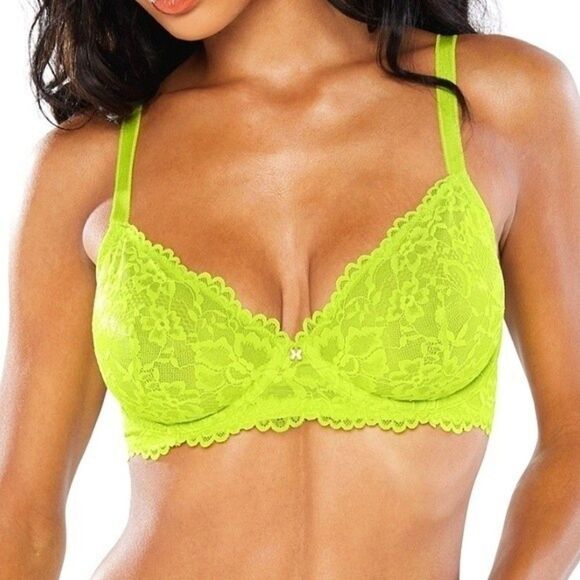 Savage Fenty Floral Lace Unlined Bra 34B - Picture 1 of 8